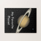 PUZZLE - Saturn - Mijn favoriete planeet Legpuzzel (Horizontaal)