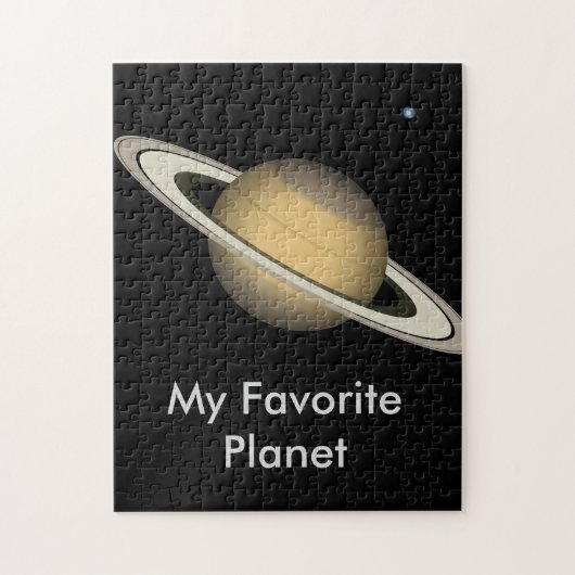 PUZZLE - Saturn - Mijn favoriete planeet Legpuzzel (Verticaal)