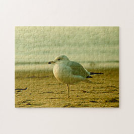 Puzzle - Seagull op Sunset Legpuzzel
