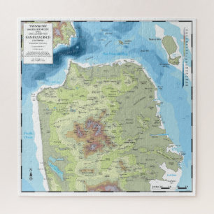 Puzzle SF Topo en Bathymetry Puzzle Legpuzzel