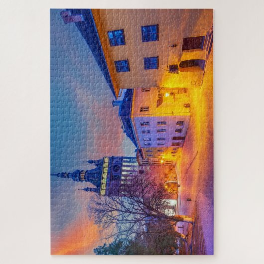 Puzzle Sighisoara, stad Dracula, Transsylvanië Legpuzzel (Verticaal)