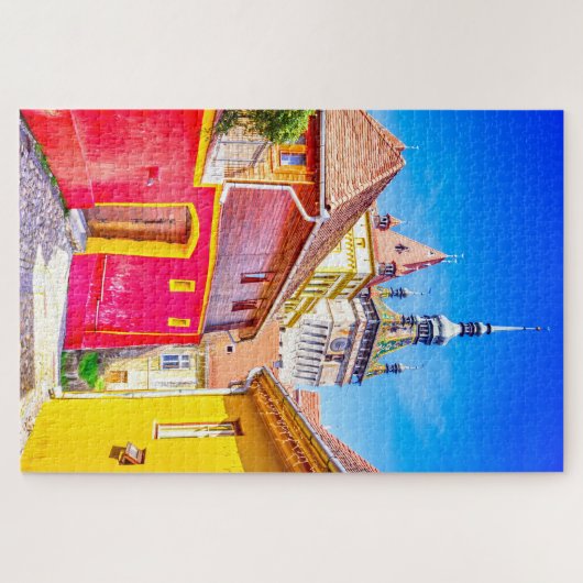 Puzzle Sighisoara Transsylvania Roemenië Legpuzzel (Horizontaal)