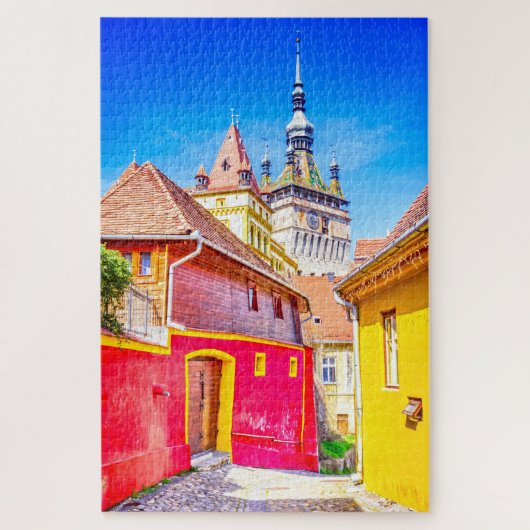 Puzzle Sighisoara Transsylvania Roemenië Legpuzzel (Verticaal)