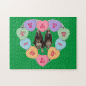 Puzzle Snoep Love Heans of Bassets Legpuzzel (Horizontaal)