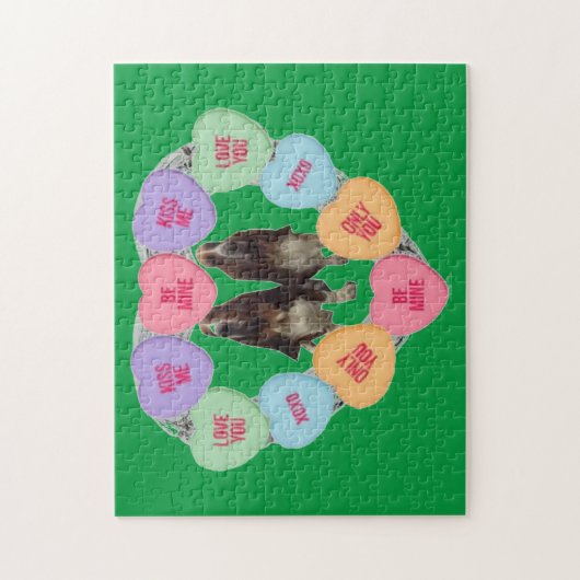 Puzzle Snoep Love Heans of Bassets Legpuzzel (Verticaal)