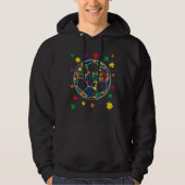 Puzzle Soccer Autism Sport Autism Awareness Kinder Hoodie (Voorkant)