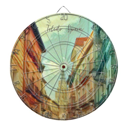 Puzzle Spain City of Toledo Dartbord (Voorkant)