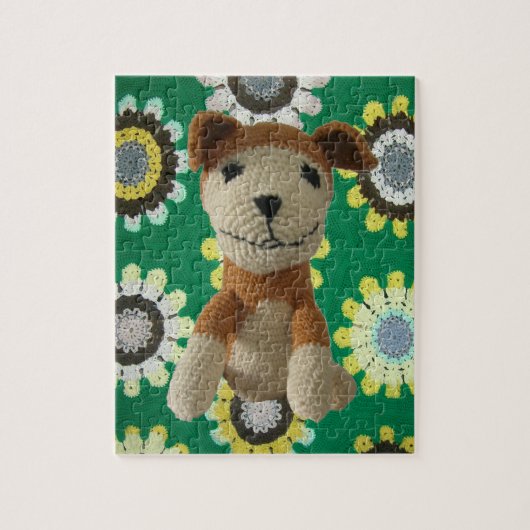 Puzzle - Speelgoed Dog en Daisies Legpuzzel (Verticaal)