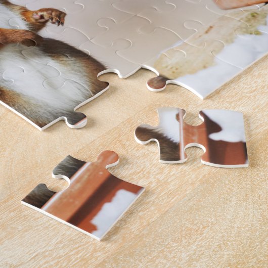 Puzzle Squirrel Jigzaag Puzzle Legpuzzel (Zijkant)