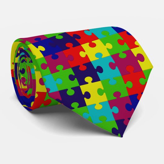 Puzzle Stropdas (Opgerold)