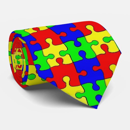 Puzzle Stropdas (Opgerold)