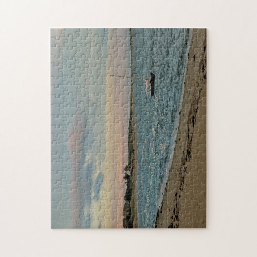 Puzzle - Sunset, Cockle Cove Beach, Cape Cod Legpuzzel (Verticaal)