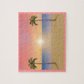 Puzzle: Sunset / Sunrise Beach Scene Legpuzzel (Verticaal)