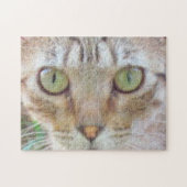 Puzzle - Tabby Cat Face Legpuzzel (Horizontaal)