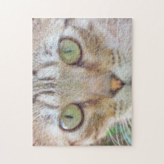 Puzzle - Tabby Cat Face Legpuzzel (Verticaal)