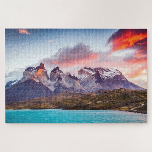 Puzzle Torres del Paine, Patagonia Legpuzzel (Horizontaal)