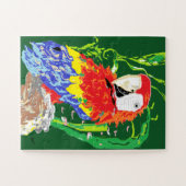 Puzzle: Tropische papegaai Legpuzzel (Horizontaal)