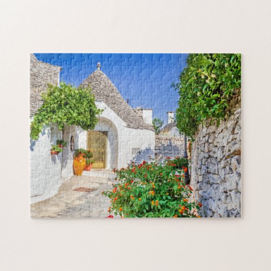 Puzzle trulli Alberobello Legpuzzel (Horizontaal)