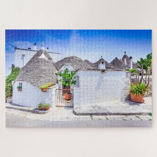 Puzzle trulli Alberobello Legpuzzel (Horizontaal)