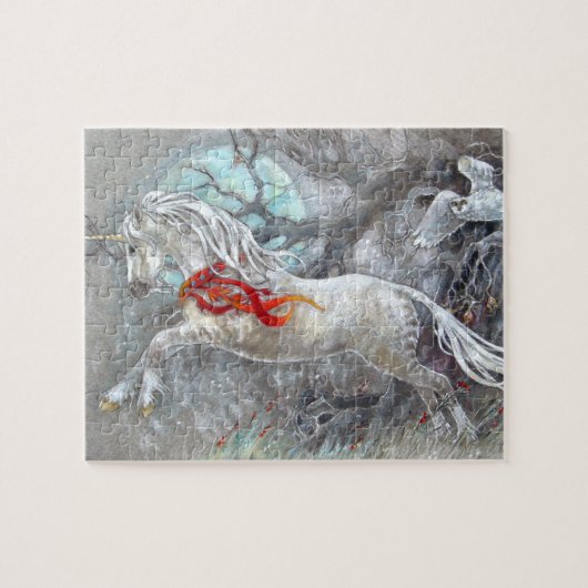 Puzzle - Unicorn Snowy Owl Legpuzzel (Horizontaal)