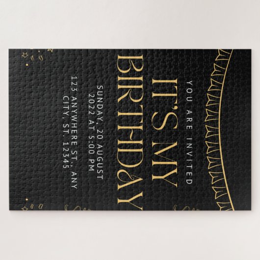 Puzzle-verjaardagskaart Legpuzzel (Horizontaal)