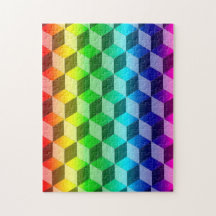 Puzzle - Verlichting van regenboogsloten