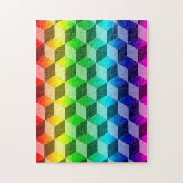 Puzzle - Verlichting van regenboogsloten Legpuzzel