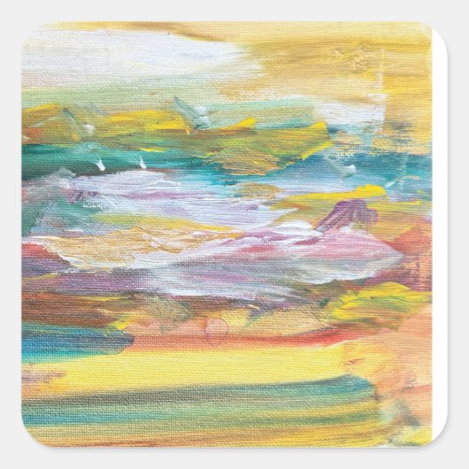 Puzzle Vierkante Sticker (Voorkant)