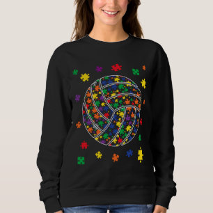 Puzzle Volleyball Autism Sport Autism Awareness Ki Trui