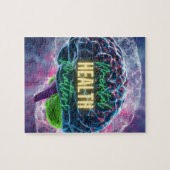 Puzzle voor geestelijke gezondheid. legpuzzel (Horizontaal)