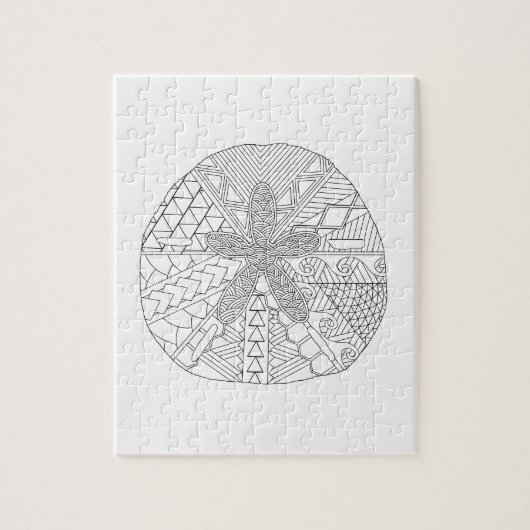 Puzzle voor het kleuren van volwassen zand-populie legpuzzel (Verticaal)