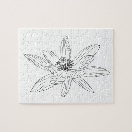 Puzzle voor tropische aanvulkleuring van volwassen legpuzzel (Horizontaal)