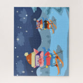 Puzzle voor varkens- en foxkiing legpuzzel (Verticaal)