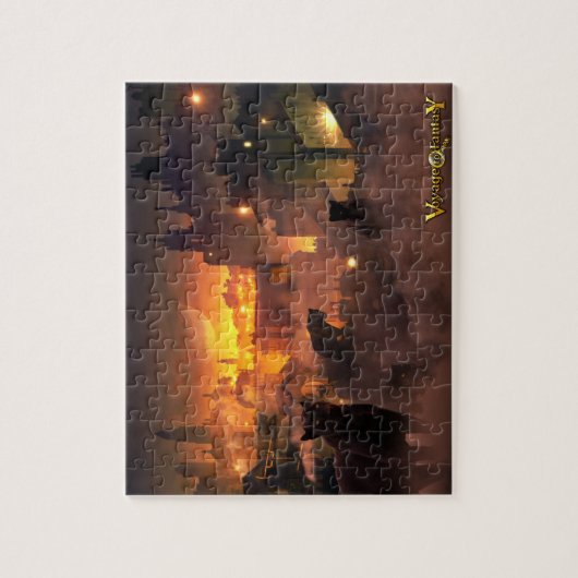 Puzzle Voyage to Fantasy - Felines Legpuzzel (Verticaal)