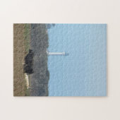 Puzzle - vuurtoren en koeien legpuzzel (Horizontaal)