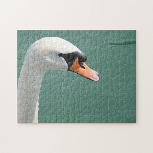 Puzzle weisser Schwan Legpuzzel (Horizontaal)