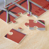 Puzzle - Westerne scrub-Jay op hek Legpuzzel (Zijkant)