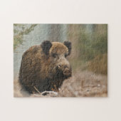 Puzzle Wildschwein Legpuzzel (Horizontaal)