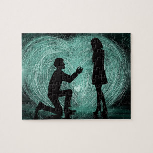 Puzzle "WIll you Marry Me" Romantic-voorstel Legpuzzel