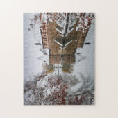 Puzzle Winter in Germany, Weissenburg in Bay. Legpuzzel (Verticaal)