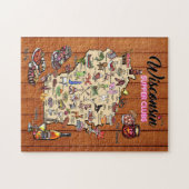 Puzzle - Wisconsin Supper Club Map Legpuzzel (Horizontaal)