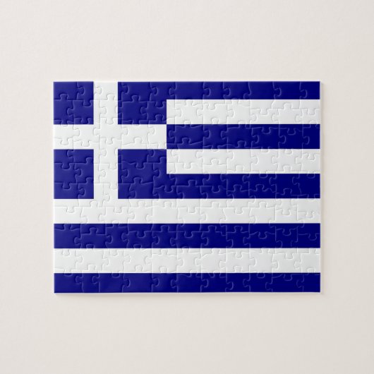 Puzzle with Flag of Greece Legpuzzel (Horizontaal)