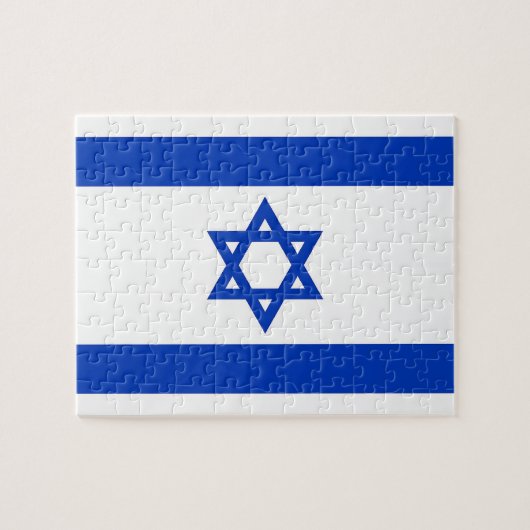 Puzzle with Flag of Israel Legpuzzel (Horizontaal)