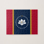 Puzzle with Flag of Mississippi State, USA Legpuzzel (Horizontaal)