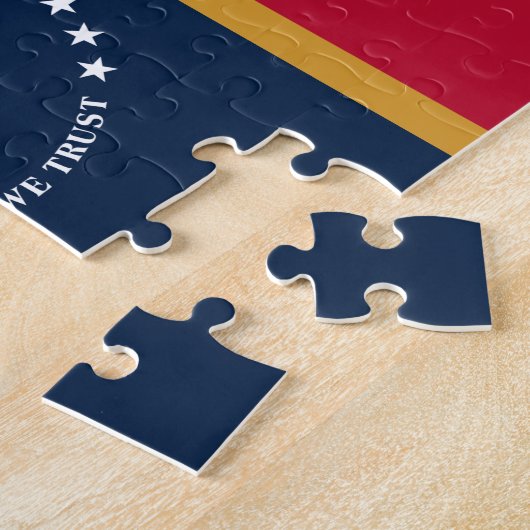 Puzzle with Flag of Mississippi State, USA Legpuzzel (Zijkant)