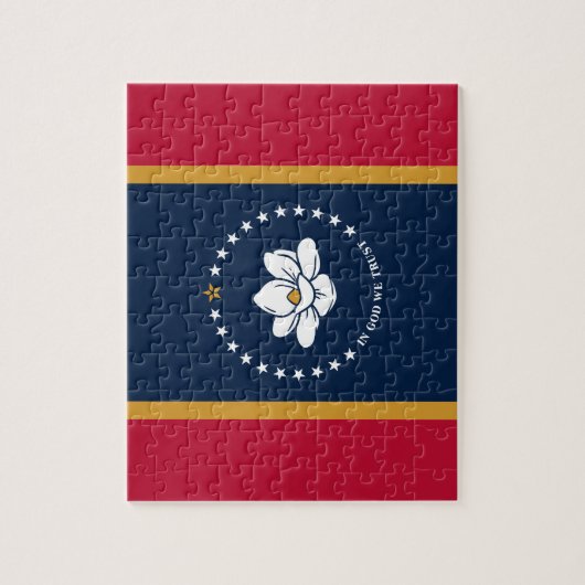 Puzzle with Flag of Mississippi State, USA Legpuzzel (Verticaal)