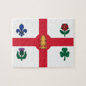 Puzzle with Flag of Montreal, Canada Legpuzzel (Horizontaal)