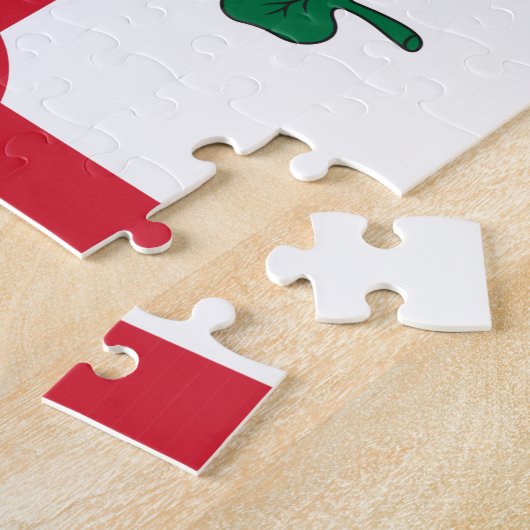 Puzzle with Flag of Montreal, Canada Legpuzzel (Zijkant)