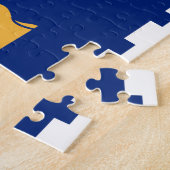 Puzzle with Flag of Quebec City, Canada Legpuzzel (Zijkant)