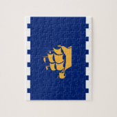 Puzzle with Flag of Quebec City, Canada Legpuzzel (Verticaal)